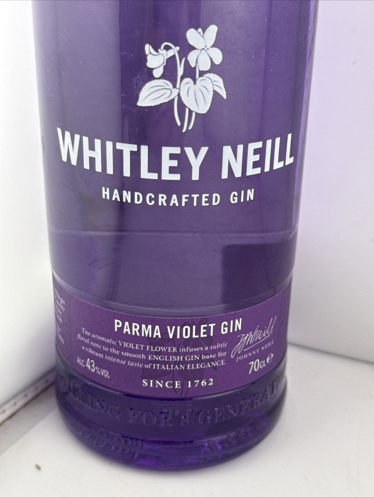 Whitley Neill Parma Violet Gin 70cl 43% Handcrafted Gin Sealed