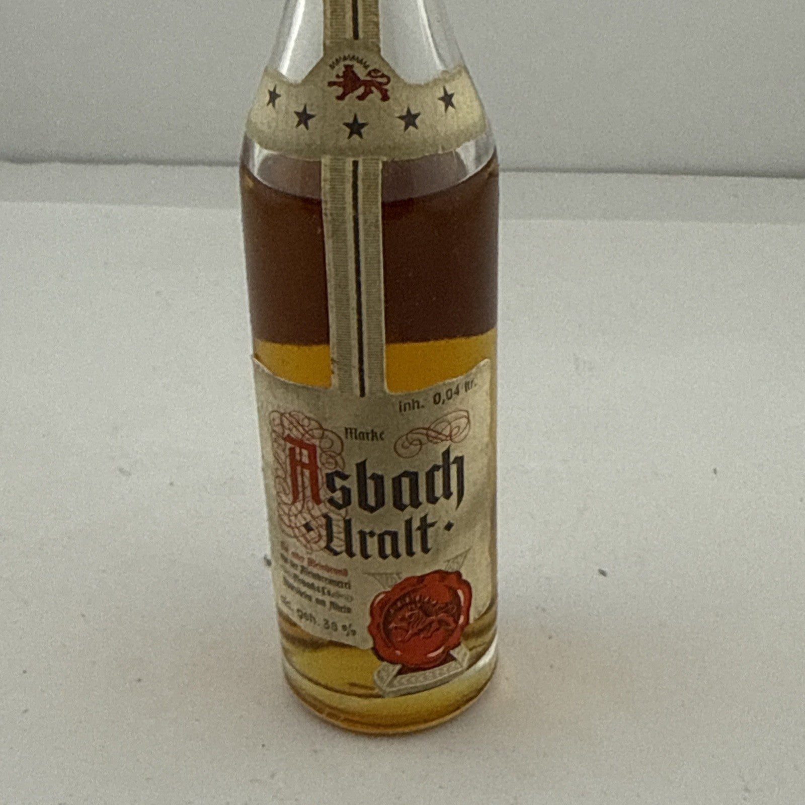 Vintage Asbach Uralt German Brandy Miniature 0.04L 38% Full