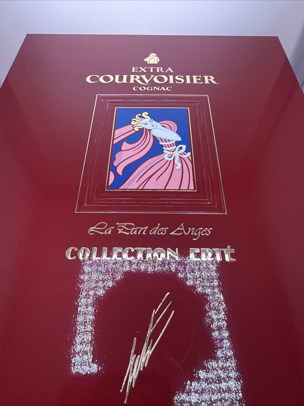 Courvoisier Erté No.7 — "L'Esprit du Vin" 1994 Complete Box/cert/tag