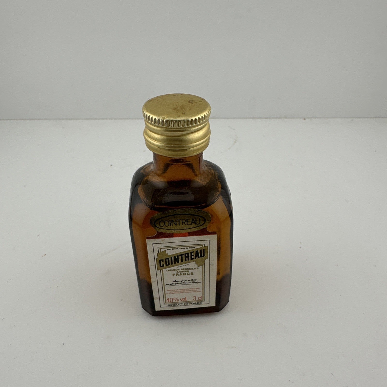 Cointreau extra dry orange liqueur bottle Miniature