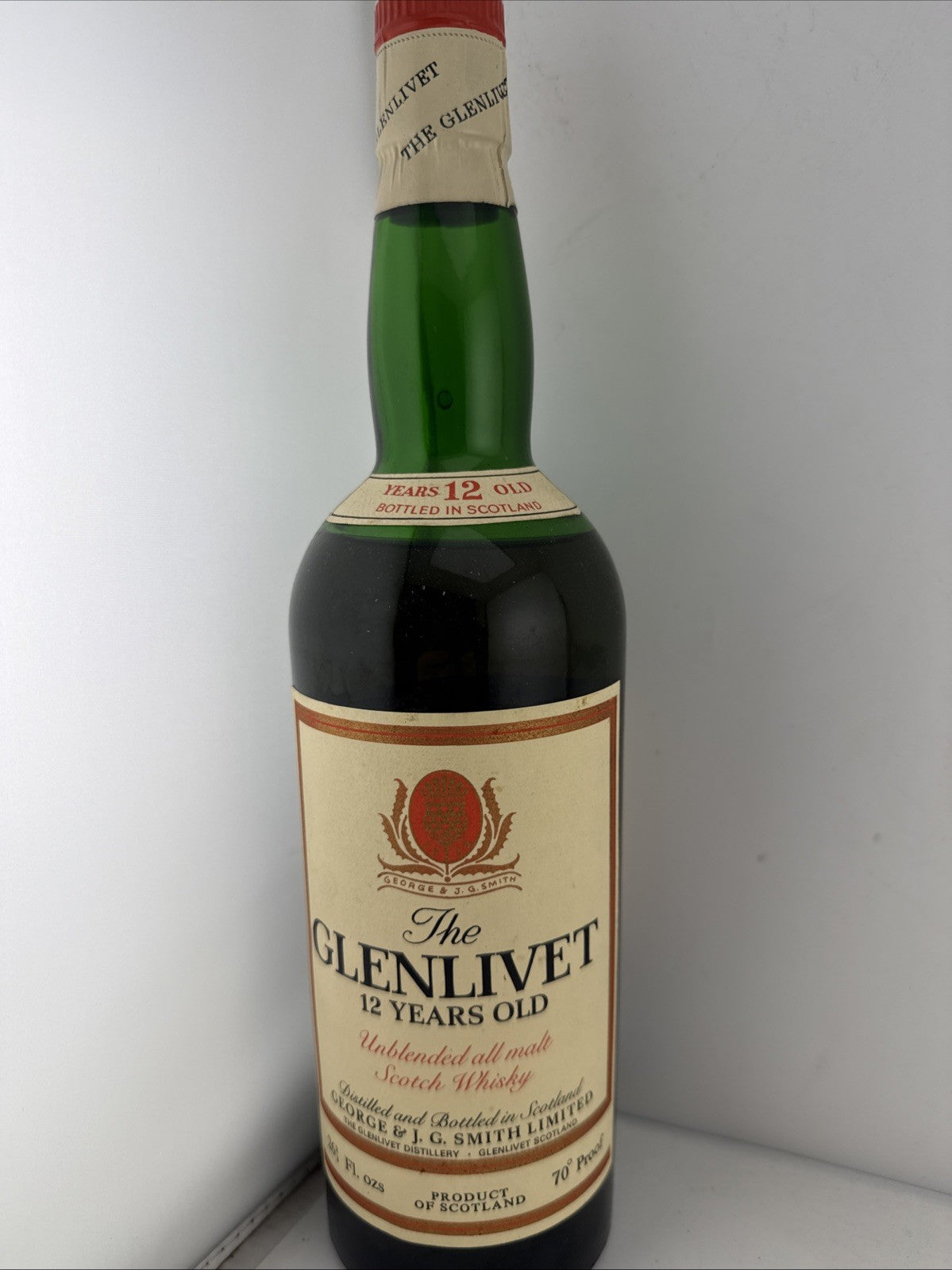 The Glenlivet 12 Year Old 26⅔ Fl Oz 70 Proof Vintage Single Mal