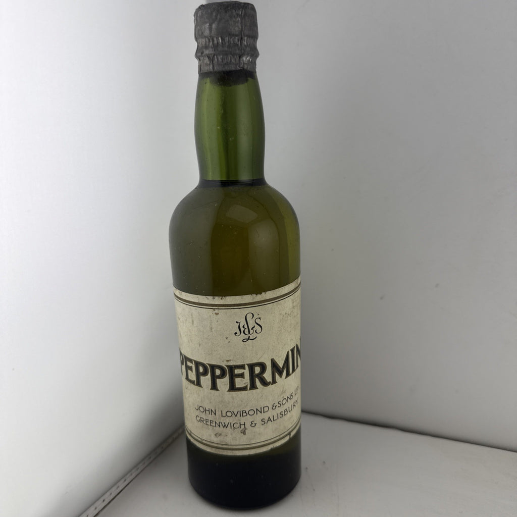 John Lovibond & Sons Peppermint Sealed Bottle Vintage 1950s