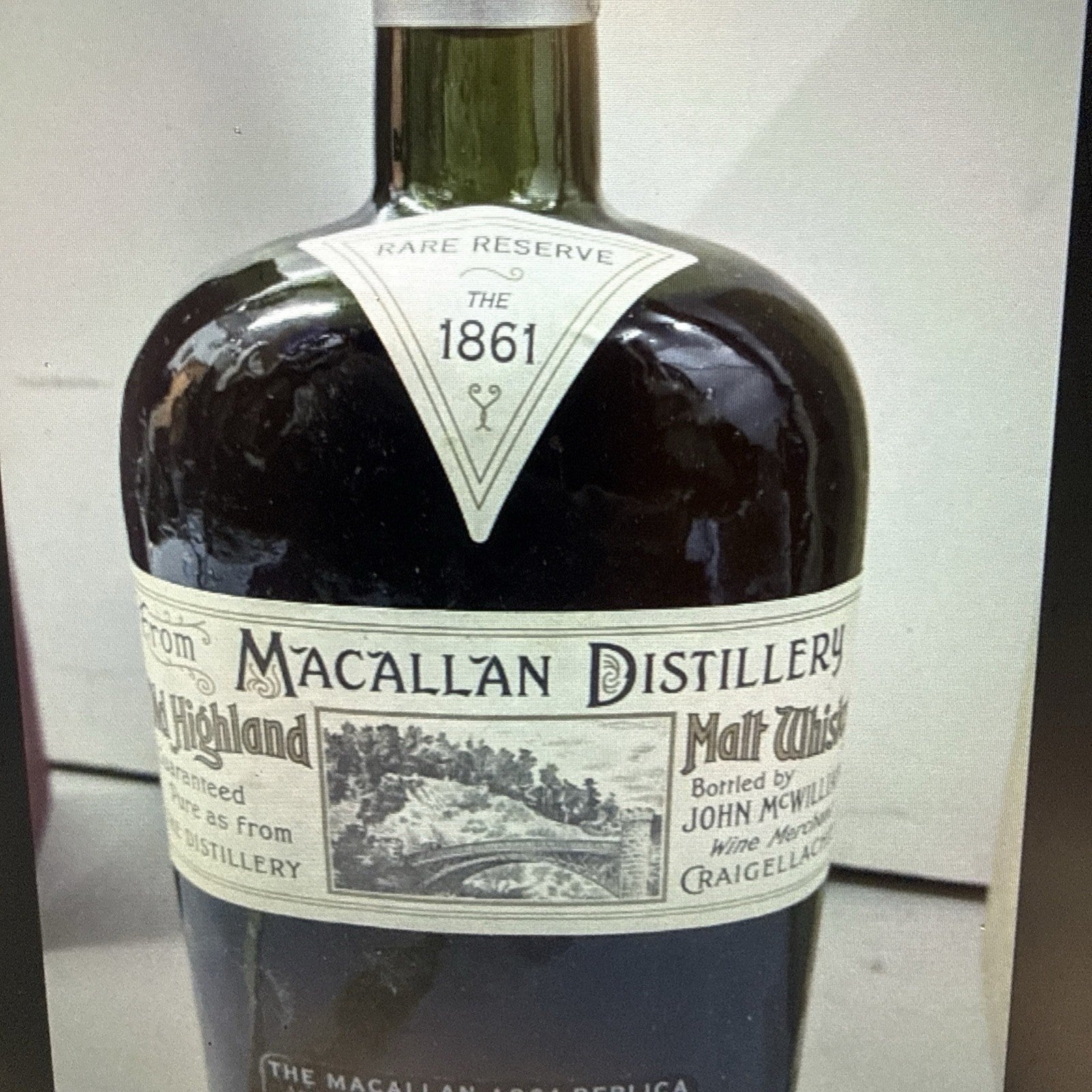 Macallan 1861 Replica Rare Reserve Whisky 700ml Boxed 42.7%