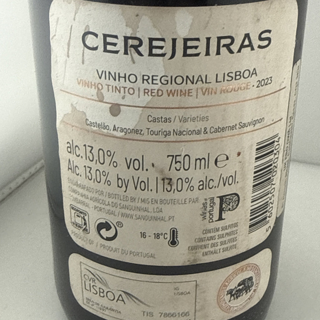 Cerejeiras Tinto 2023 Lisboa Portuguese Red Wine 75cl 13% ABV