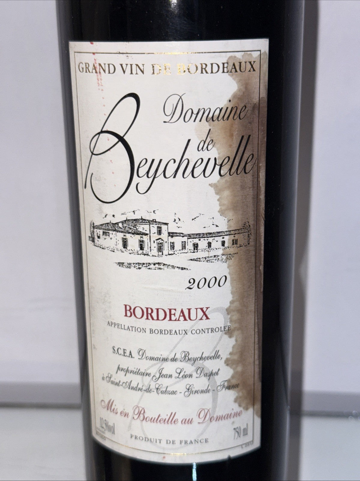 2000 Domaine de Beychevelle Bordeaux AOC Red French