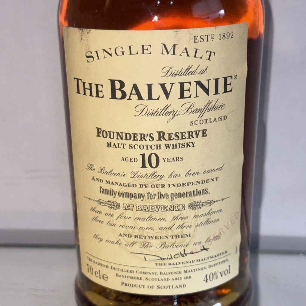 The Balvenie Founder’s Reserve – 10 Years Old ( 1994-99)