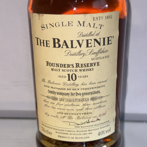 The Balvenie Founder’s Reserve – 10 Years Old ( 1994-99)
