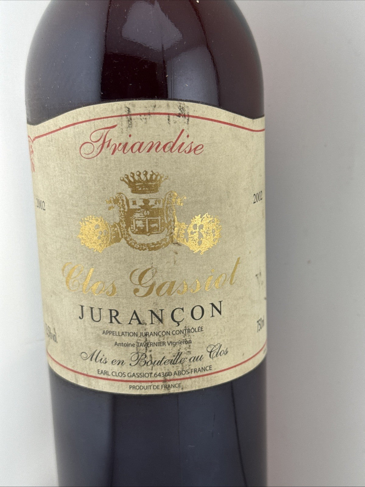 2002 Clos Gassiot Friandise Jurançon 75cl Sweet White Wine