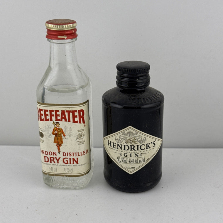 Gin Miniatures Hendrick’s & Beefeater 50ml Bottles