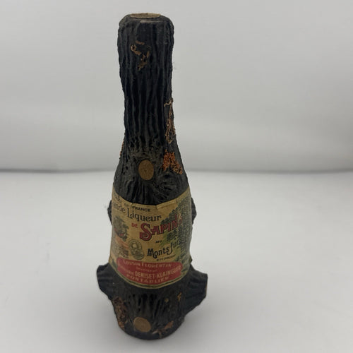 Antique Liqueur de Sapin Monts Jura Pine Cone Bottle c1900 France Full Rare