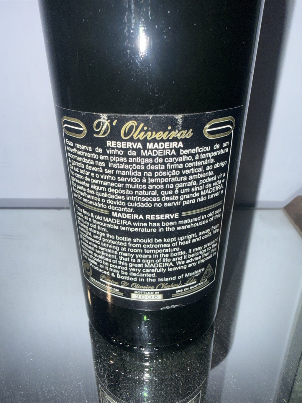 D’Oliveiras Reserva Boal 1922 Madeira Bottled 2008