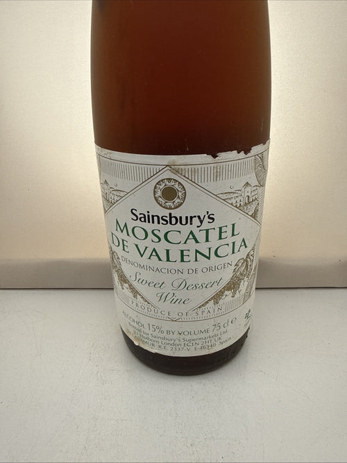 Sainsburys Moscatel de Valencia Sweet Dessert Wine 15% Vintage Spanish
