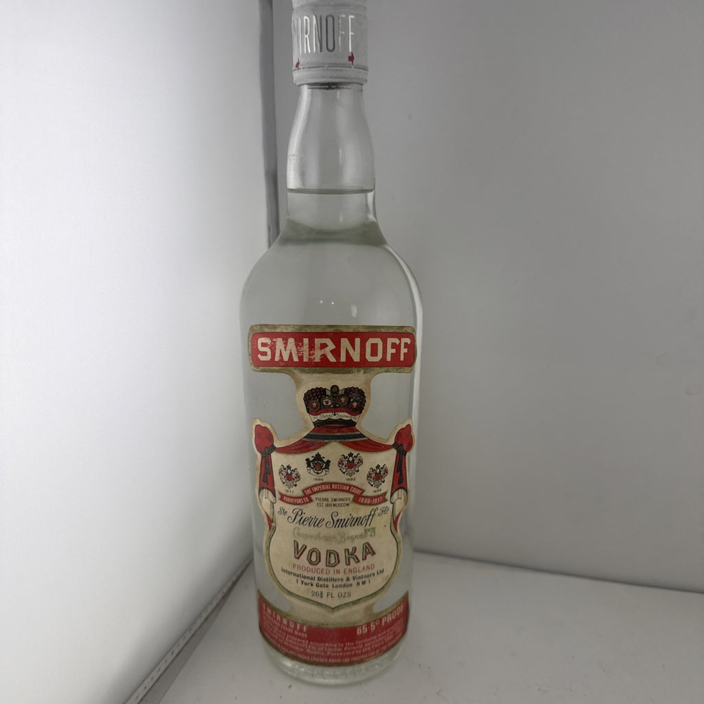 Vintage 1960s/70s Smirnoff Vodka Full 26⅔ Fl Oz 65.5 Proof