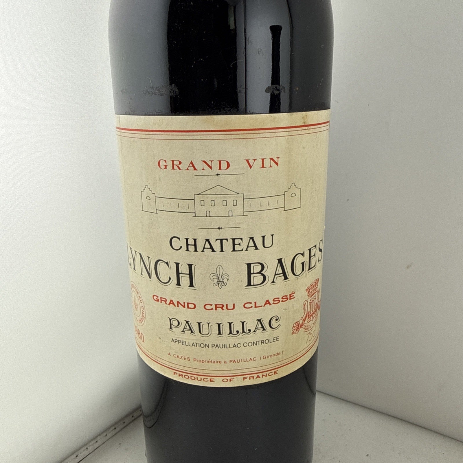 Chateau Lynch Bages 1980 Pauillac Grand Cru Classe Bordeaux 75cl