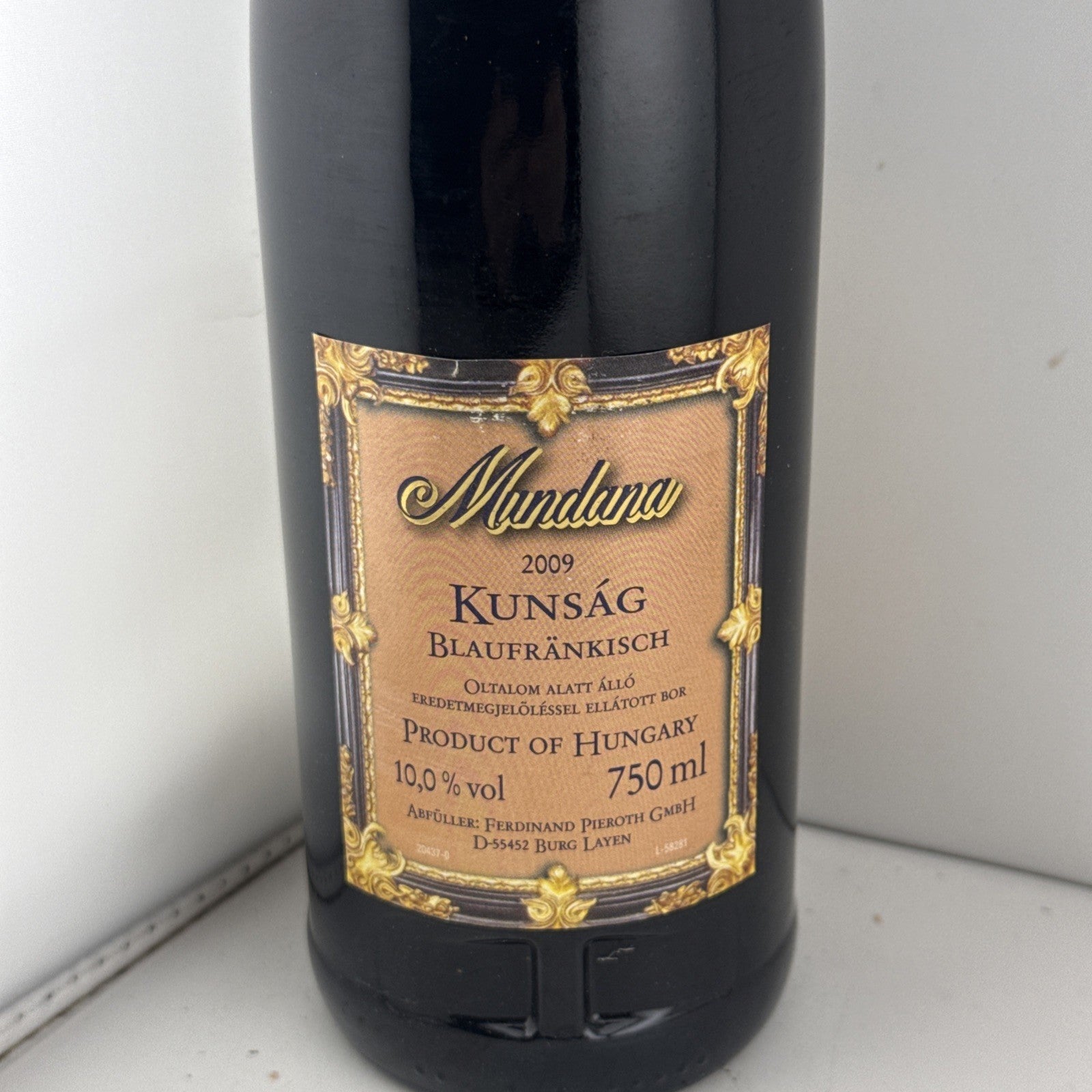 2009 Hungarian Blaufränkisch red wine, 750ml For Royal Wedding William  And Kate