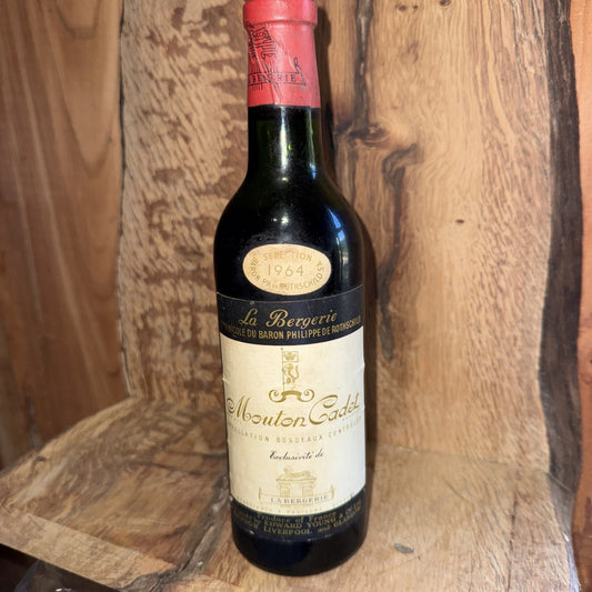 Mouton Cadet 1964 not grand cru or pauliac 35cl