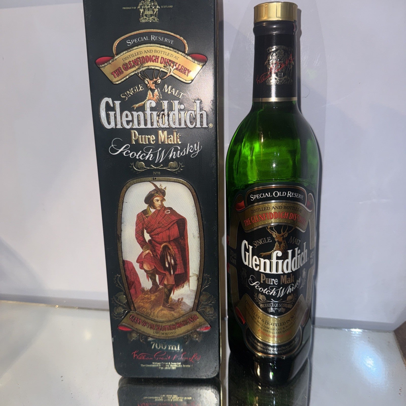 1975-85 Glenfiddich Special Old Reserve Pure Malt Whisky  Clan Drummond