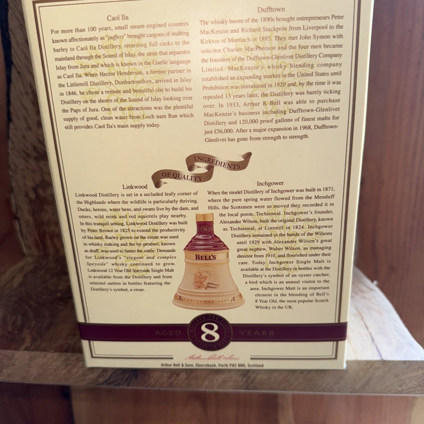 Bells Whisky 75cl Bottled christmas 1997 Full boxed mint condition