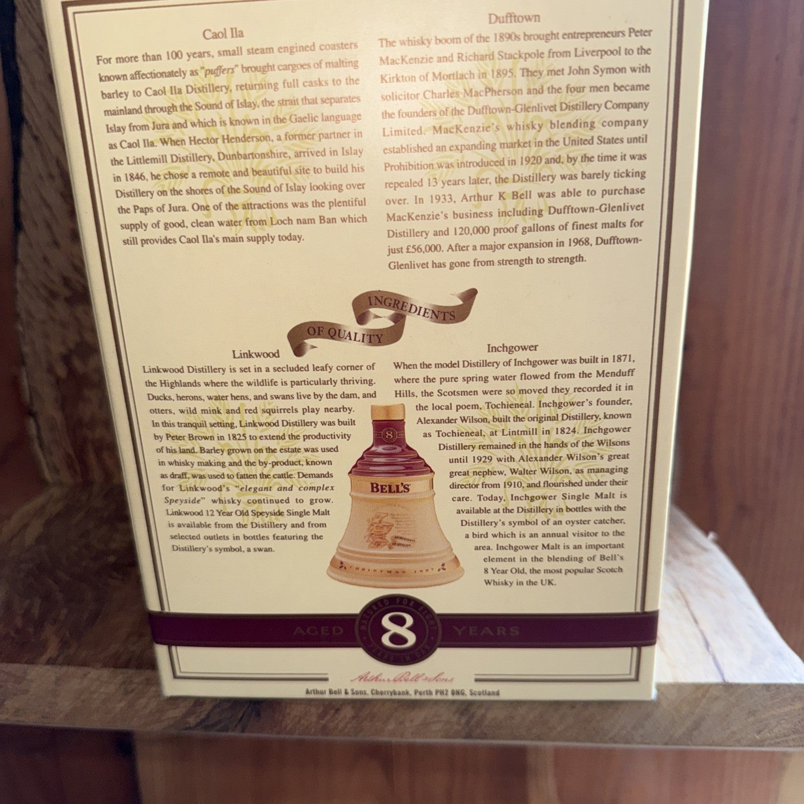 Bells Whisky 75cl Bottled christmas 1997 Full boxed mint condition