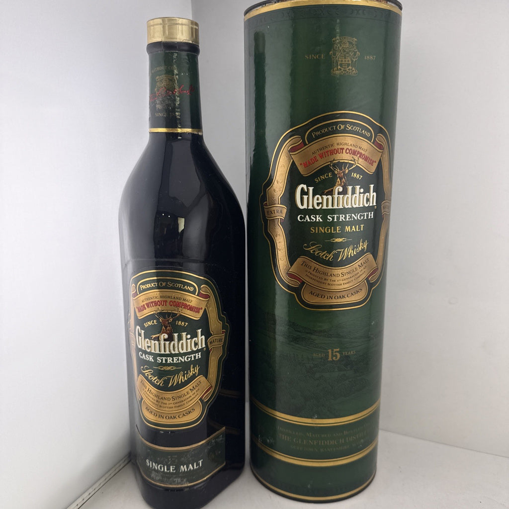 Glenfiddich 15 Year Old Cask Strength Scotch Whisky Bottled 1990s 51%abv 1L