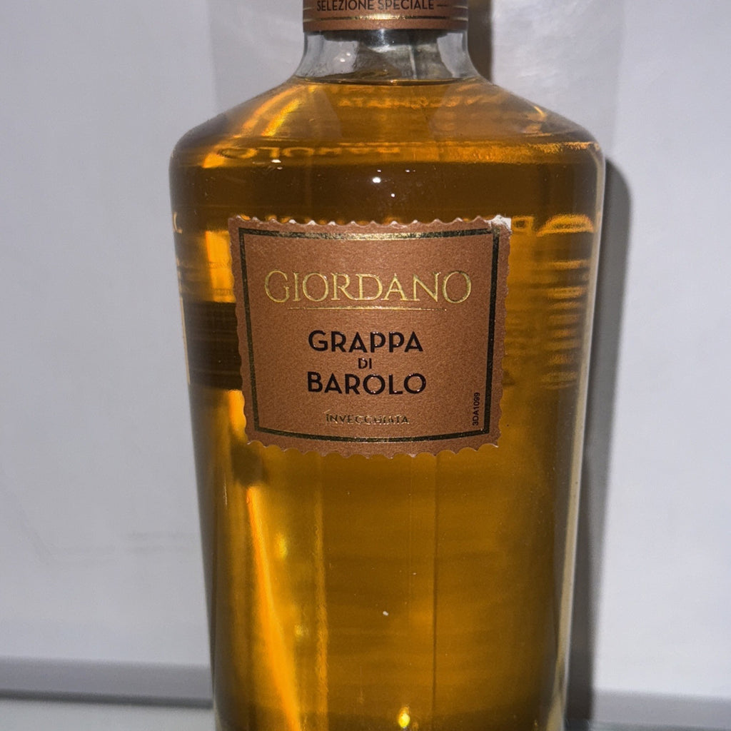 Giordano Grappa di Barolo Invecchiata (aged Grappa from Barolo) 40%abv