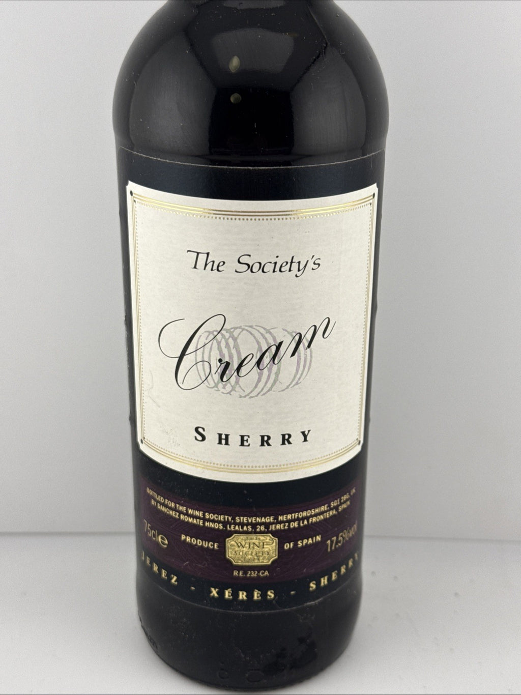 The Society’s Cream Sherry Jerez Xeres 75cl 17.5% c.1980s