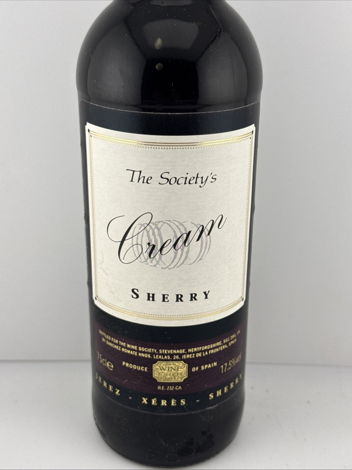 The Society’s Cream Sherry Jerez Xeres 75cl 17.5% c.1980s