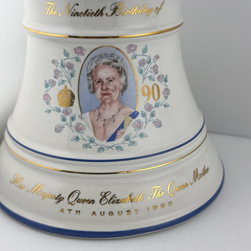Bells Old Scotch Whisky 43%abv Queen Mother 90th Birthday 1990