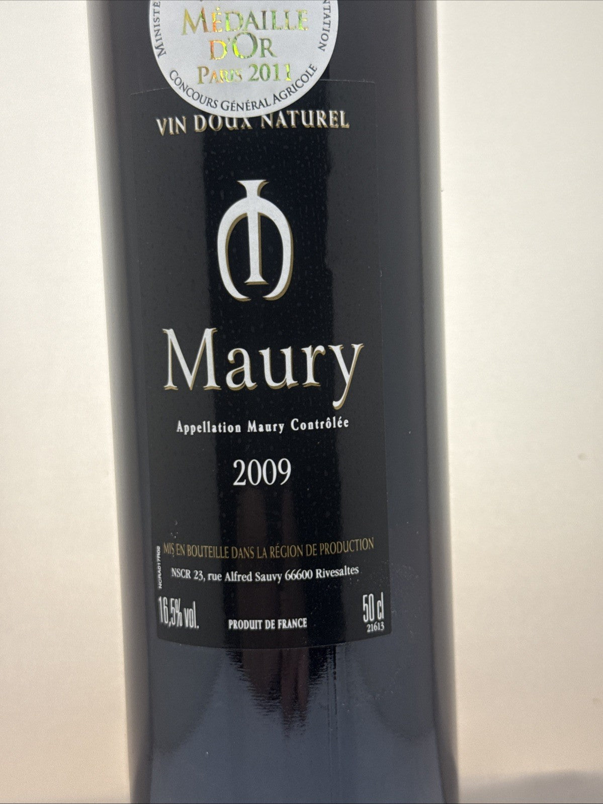 Maury Vin Doux Naturel 2009 17yo Fortified Sweet Red France 50cl