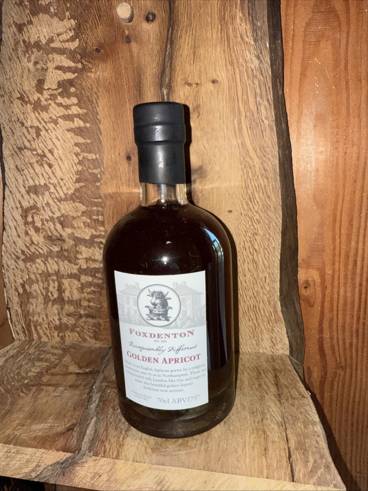 Foxdenton Golden Apricot Liqueur 70CL 17.5 ABV