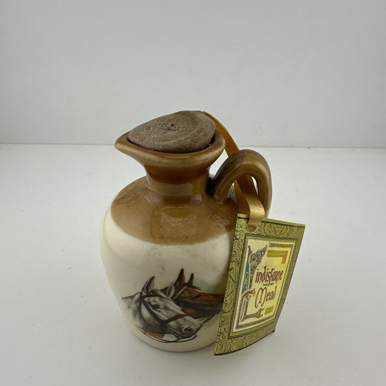 Lindisfarne Mead ceramic miniature jug.