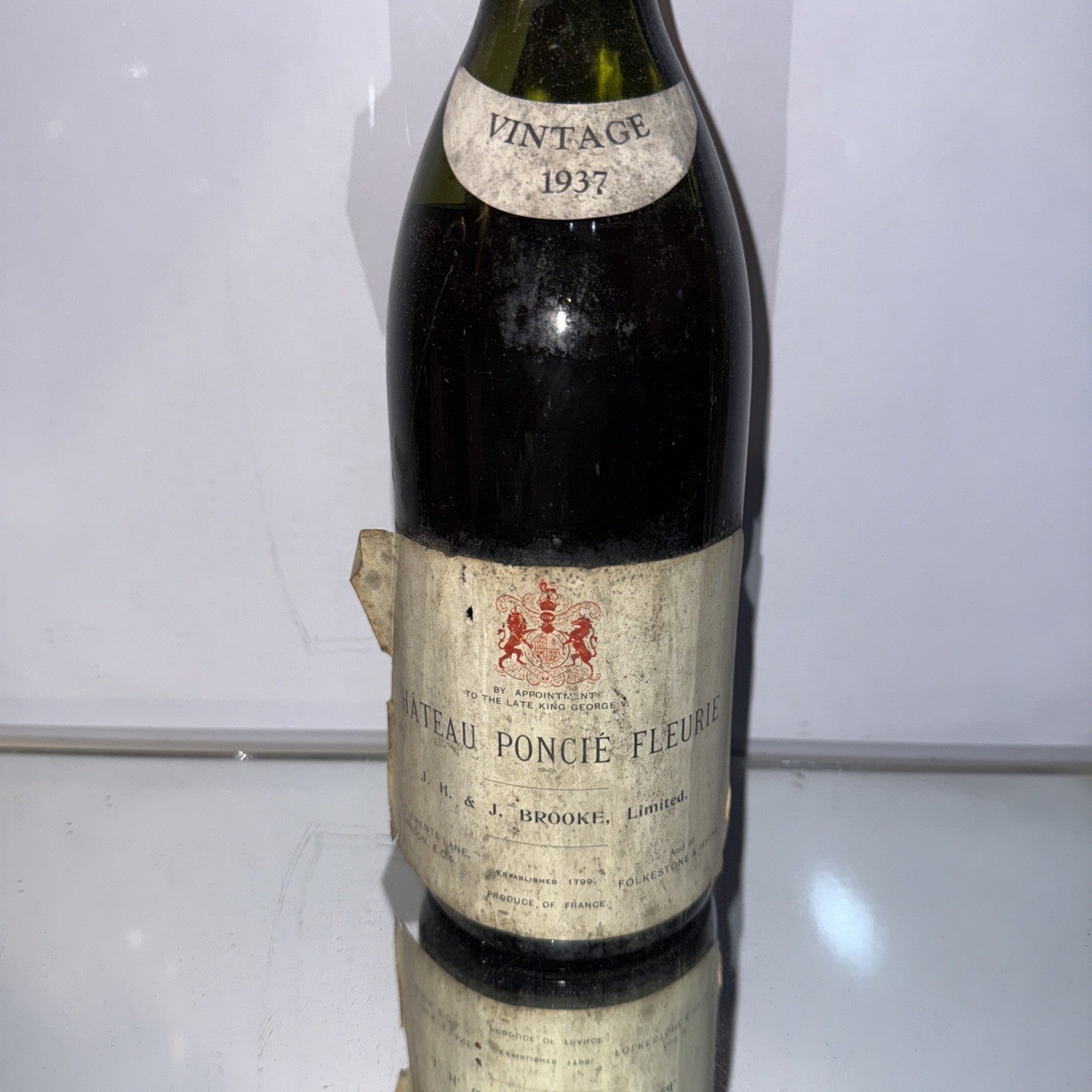 1937 Château Poncié Fleurie pre-war Beaujolais Cellar Stored On It's Side