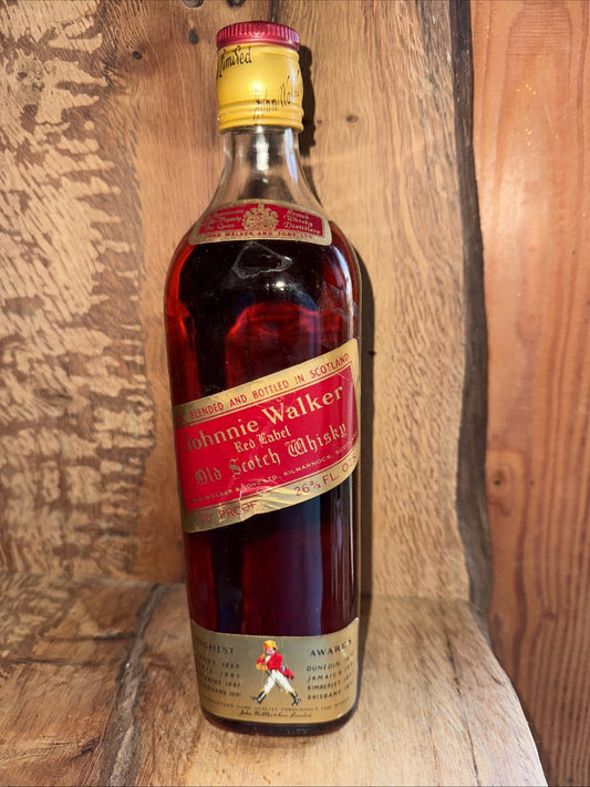 Johnnie Walker Red Label Bottle D 1970 26 2/3 floz70% proof vintage mature rare