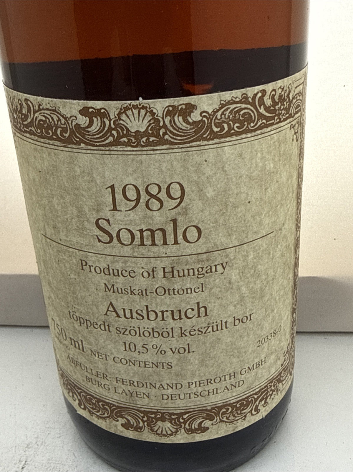 Pieroth Somlo Muskat‑Ottonel Ausbruch 1989 Drinks Beautifully!