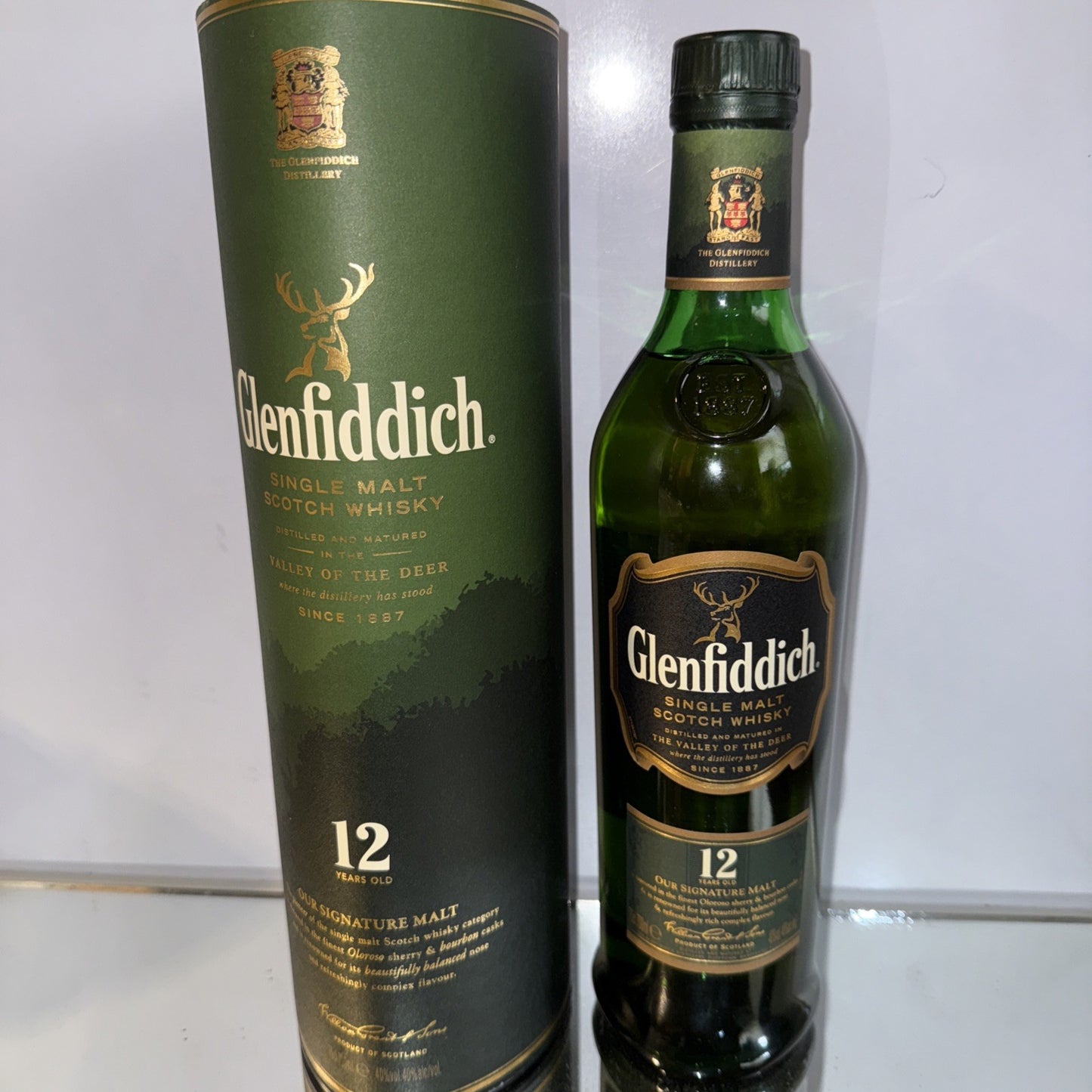 Glenfiddich 12 Year Old Single Malt  70cl Signature 40% vintage mature