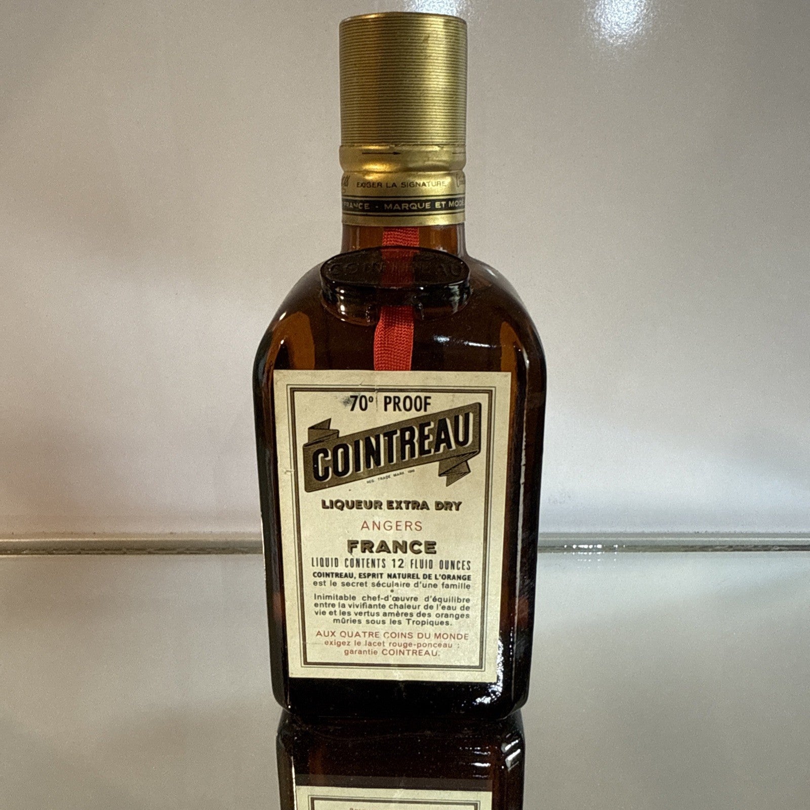 Cointreau 12 Fl 70 Proof Bottles 1960s(?) ( Liqueur)