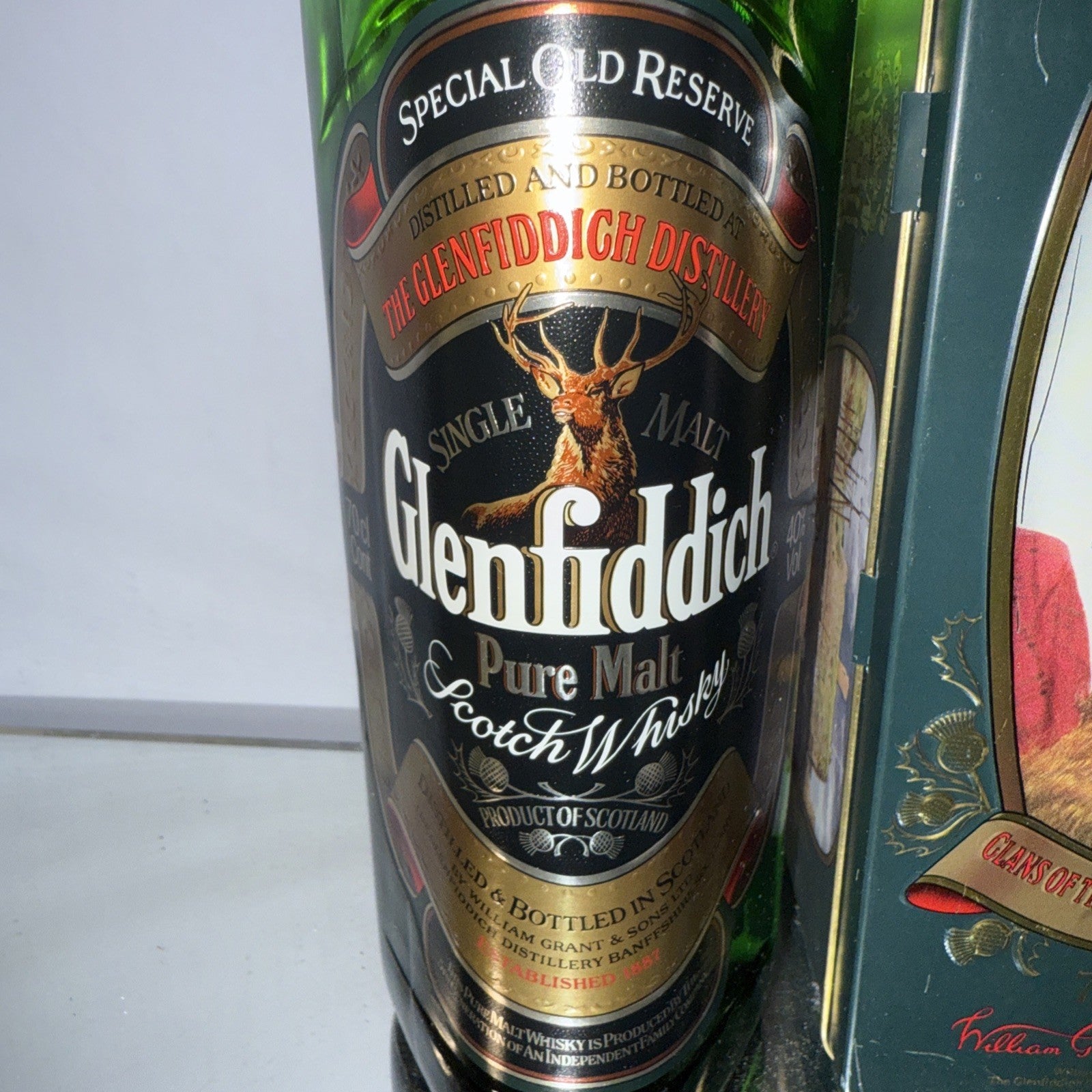 1975-85 Bottle Glenfiddich Special Old Reserve Pure Malt Whisky  Clan Drummond