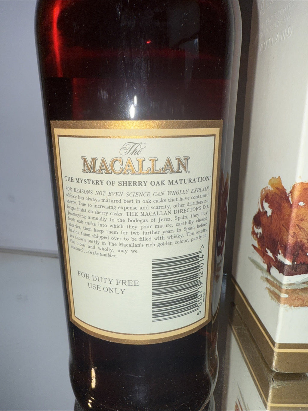 The Macallan 12 year Single Highland Malt Sherry Oak 1L Bottle (estimate 1990)