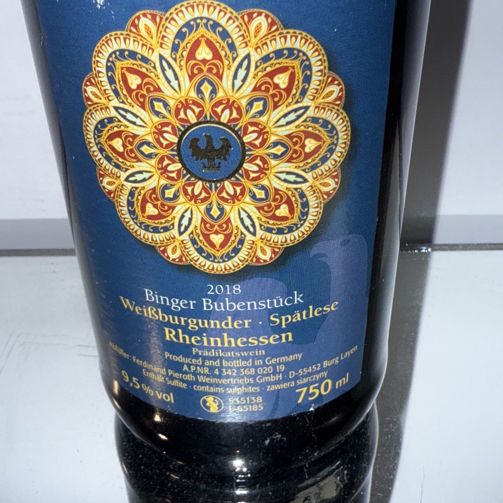 2018 Binger Weißburgunder Bubenstück Spätlese German White