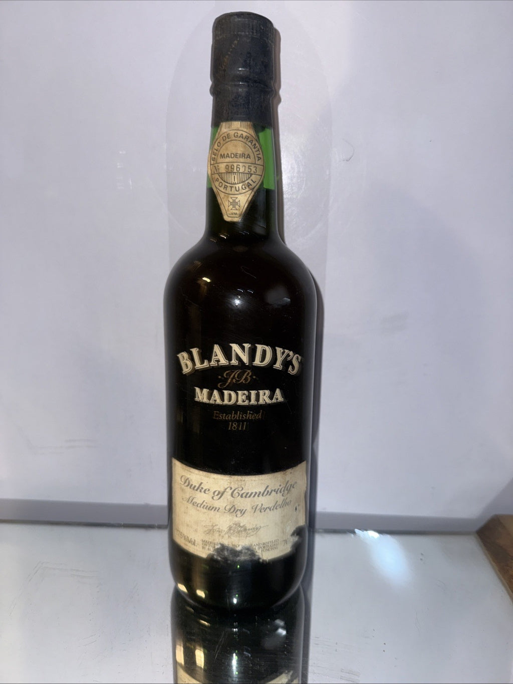 Blandy’s Duke Of Cambridge Madeira (750 ml, 19% ABV) Approx 1990s