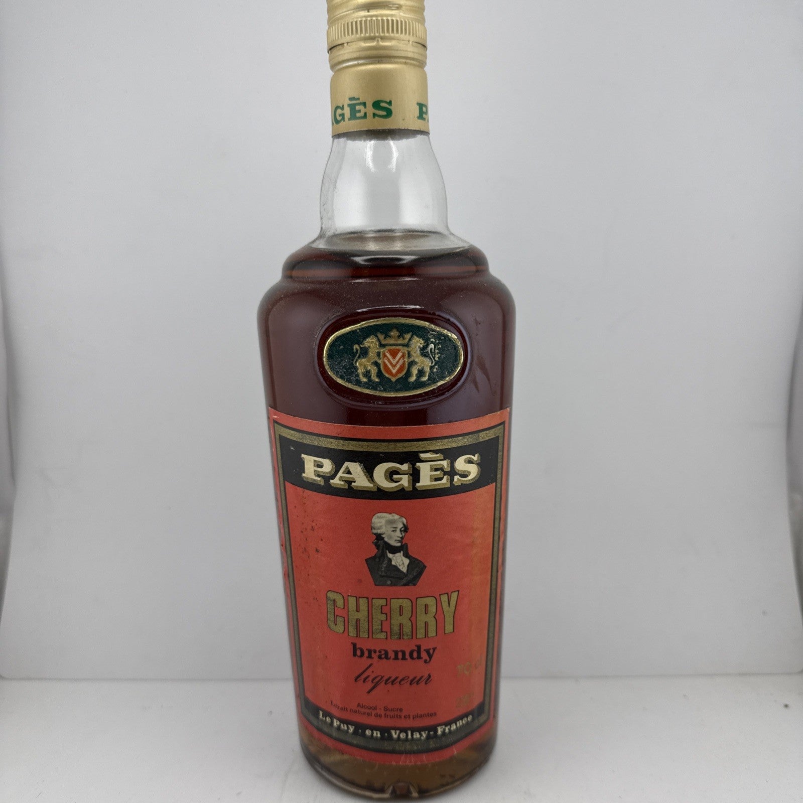 Pagès Cherry Brandy Liqueur 70cl 25% 1980s France