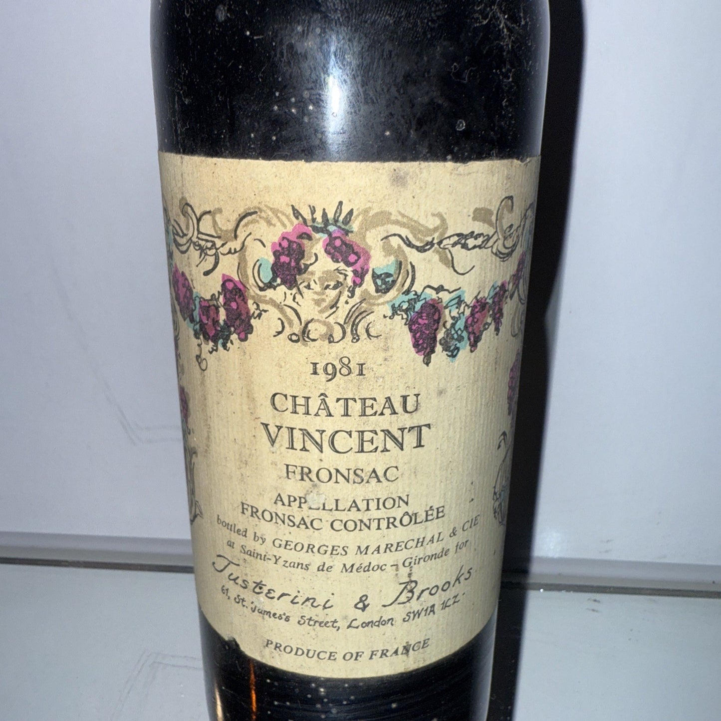 1981 Château Vincent from the Fronsac Bordeaux French Red