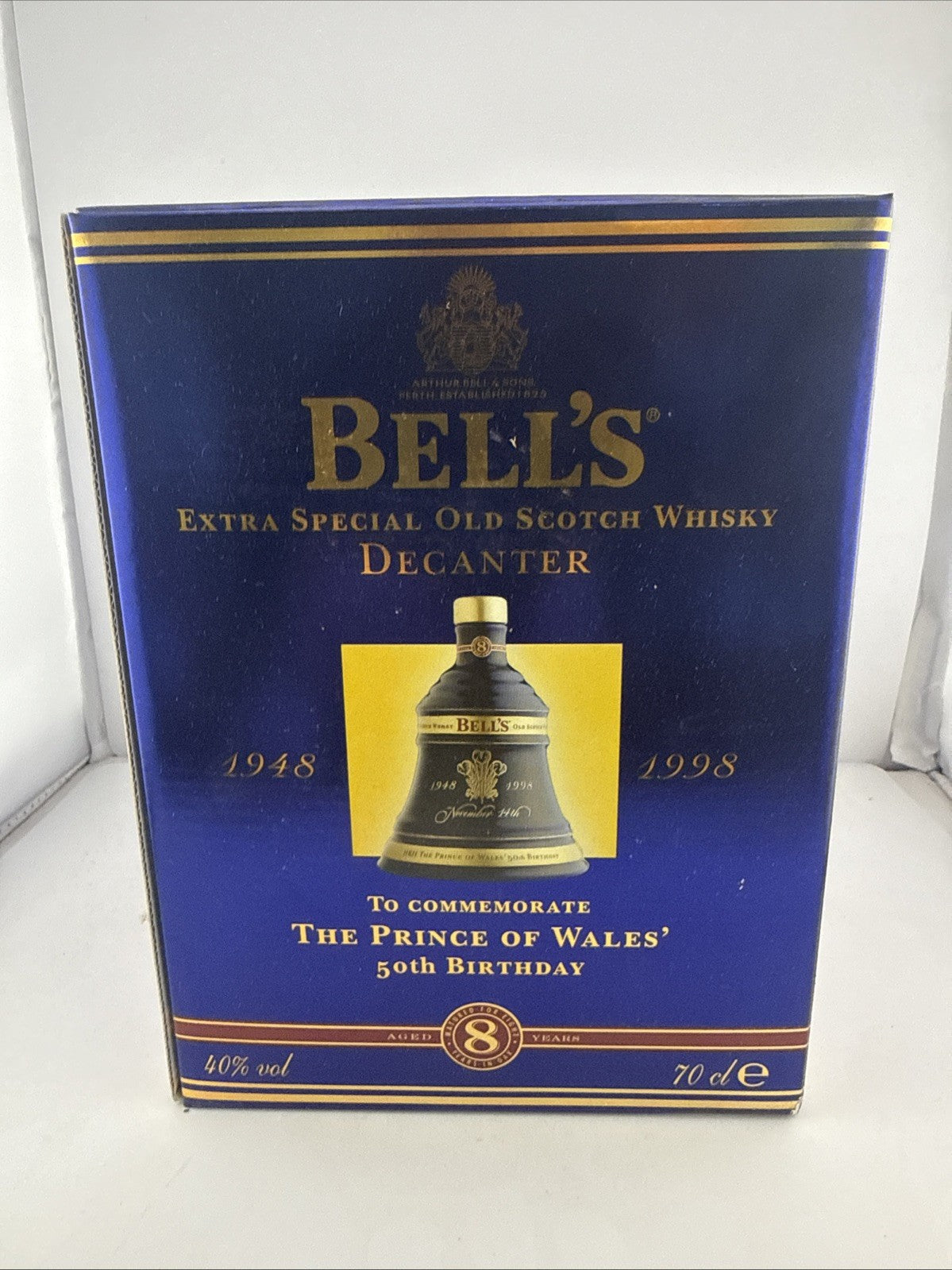 Bell’s Extra Special Prince Of Wales 50th Birthday 1998 8 Year Old 70cl Full