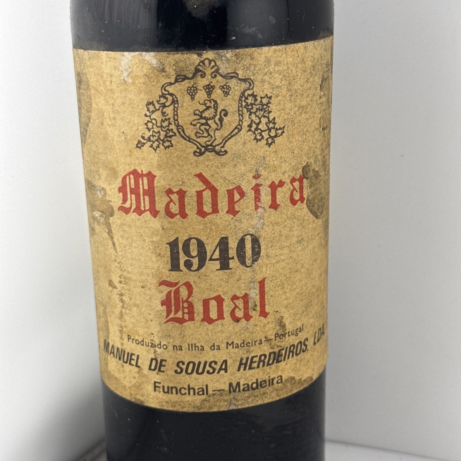 1940 Madeira Boal Manuel de Sousa Funchal Vintage Wine Rare