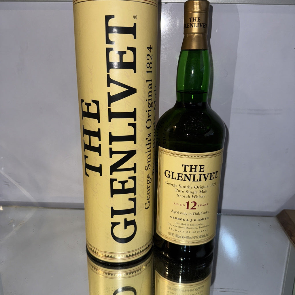Glenlivet 12 Year Old Highland Malt Whisky 1L Dated To 2010 Boxed