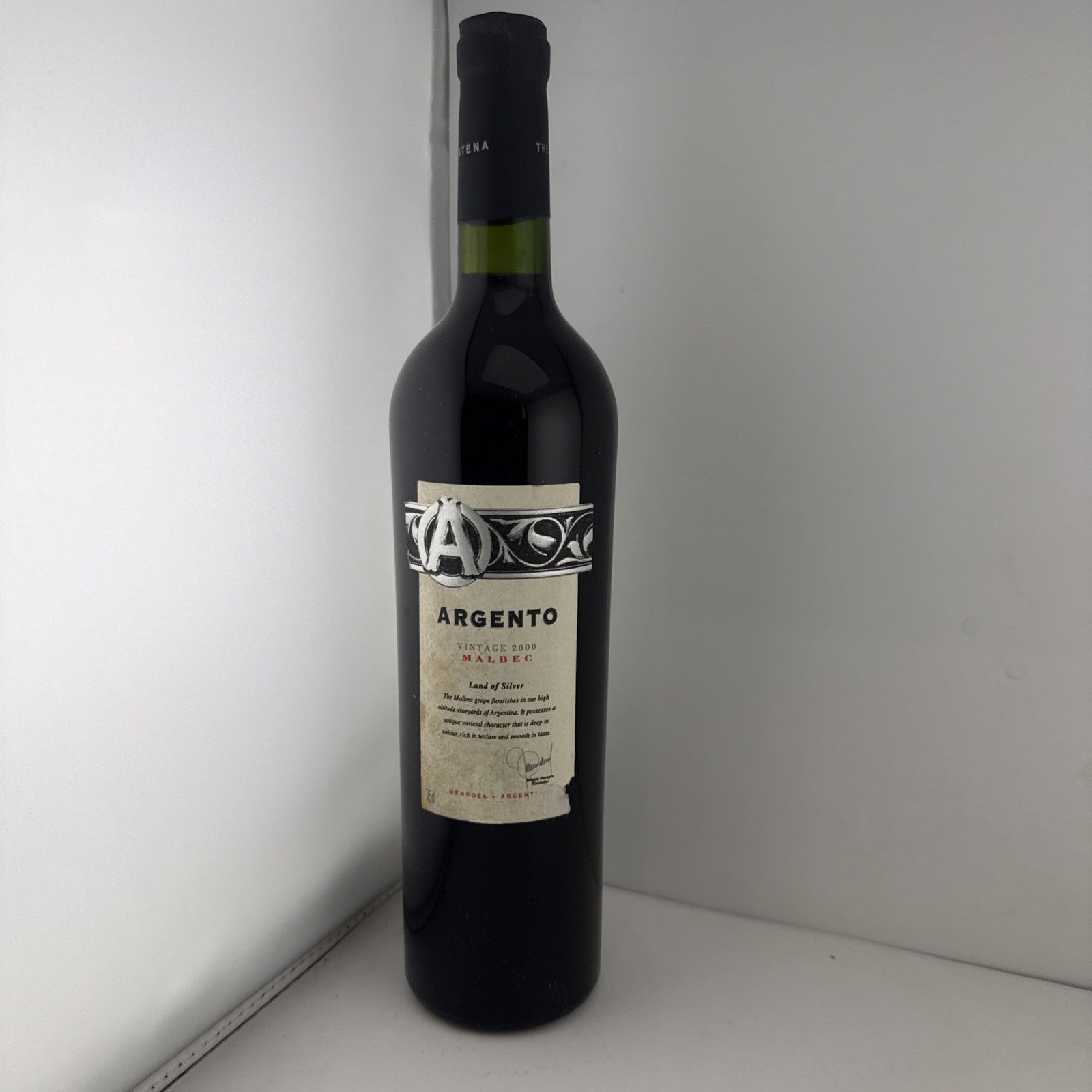 2000 Argento Malbec Mendoza Argentina Red Wine 75cl