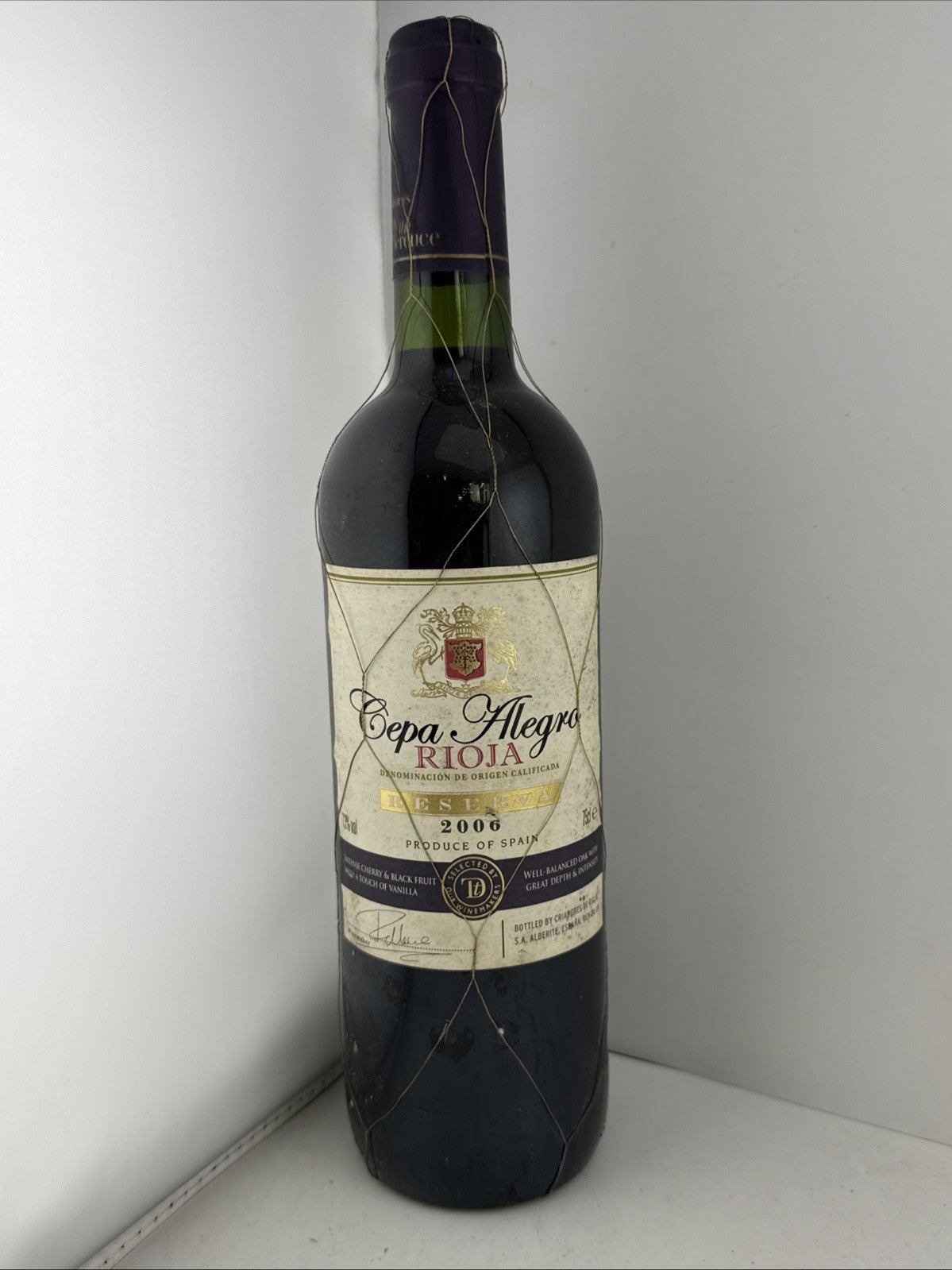 Cepa Alegra Rioja Reserva 2006 Mature Spanish Red Wine 75cl