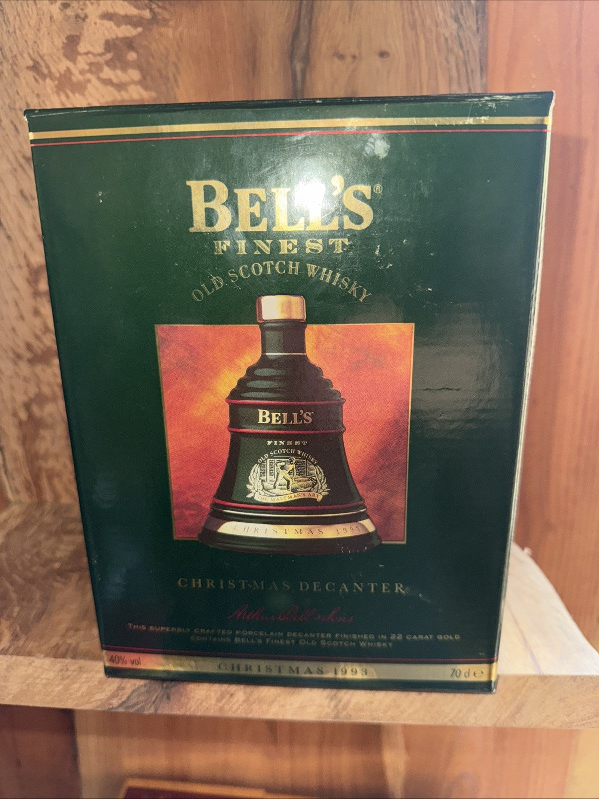 Bells whisky decanter christmas 1993 full boxed mint condition