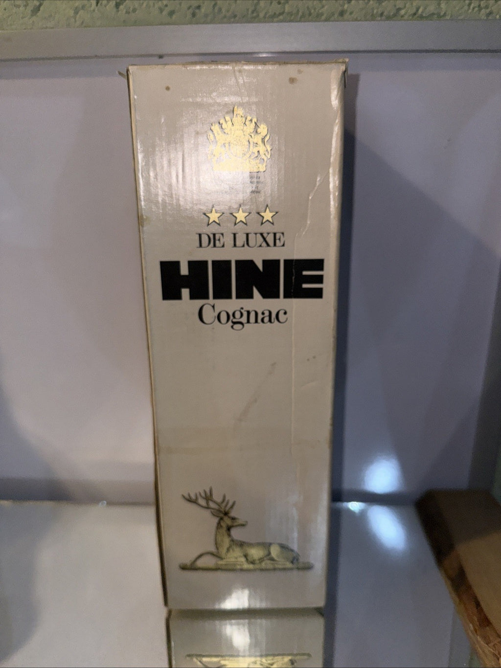Hine *** De Luxe Cognac 35.2 Fl Oz ( 1L) Bottled 1960s/70s