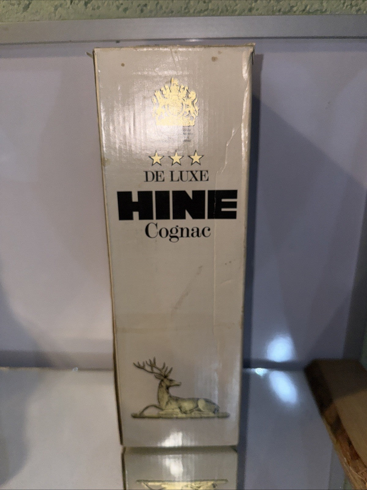 Hine *** De Luxe Cognac 35.2 Fl Oz ( 1L) Bottled 1960s/70s